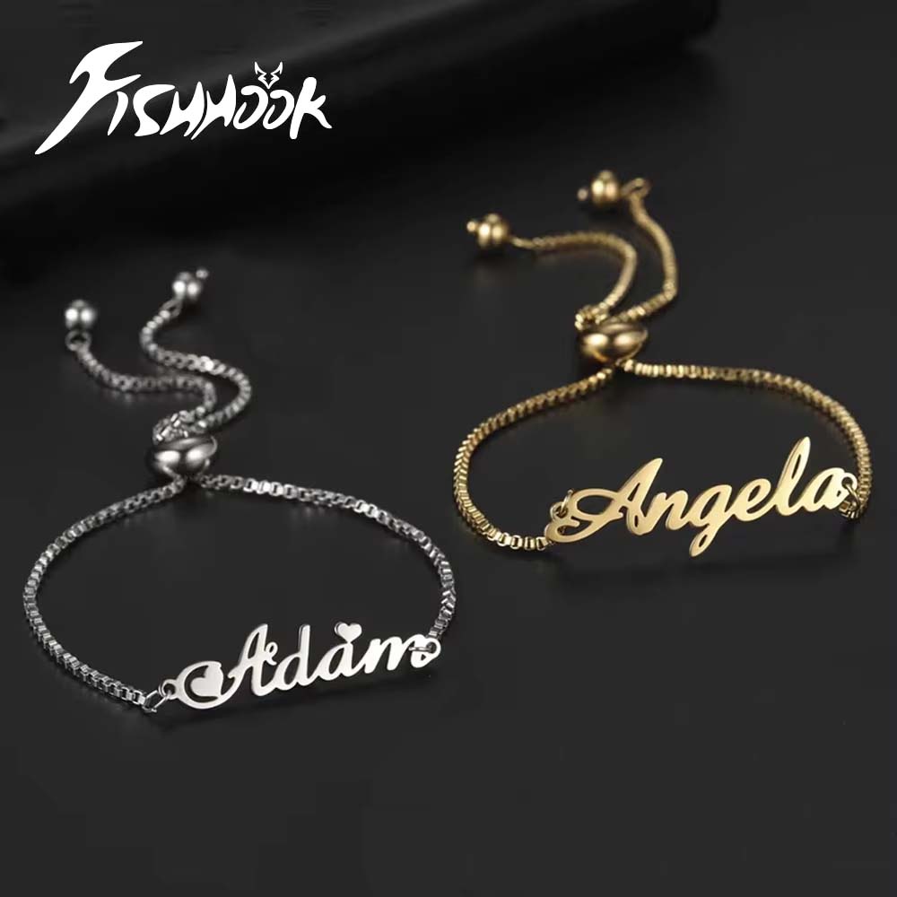 Women Accessories Gift Box - Персонализированный браслет с именами для пары,