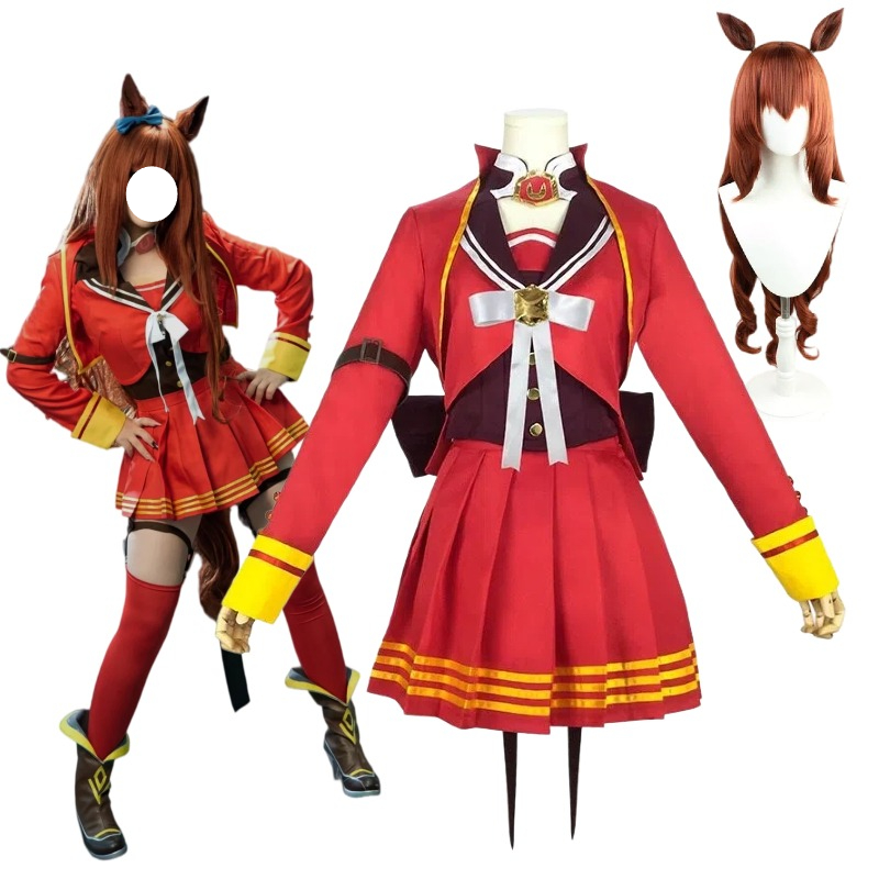 Women'S Red Accessories - Костюм для косплея Game Maruzensky: Красный