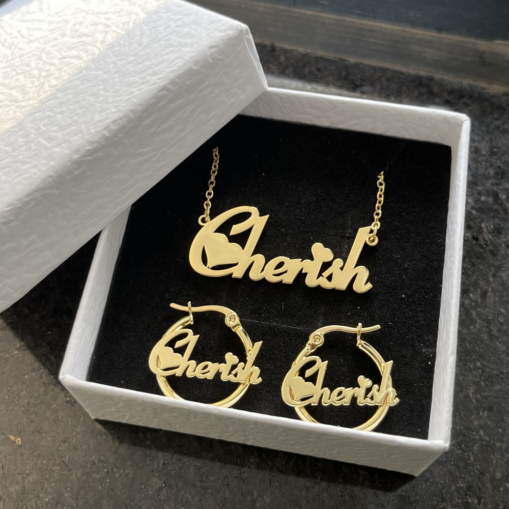 Women Accessories Gift Set - Комплект ювелирных изделий из серег и