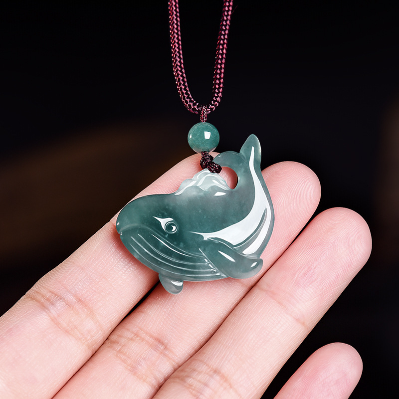Women Accessories Gift - Натуральный бирманский нефритовый кулон-подвеска в виде