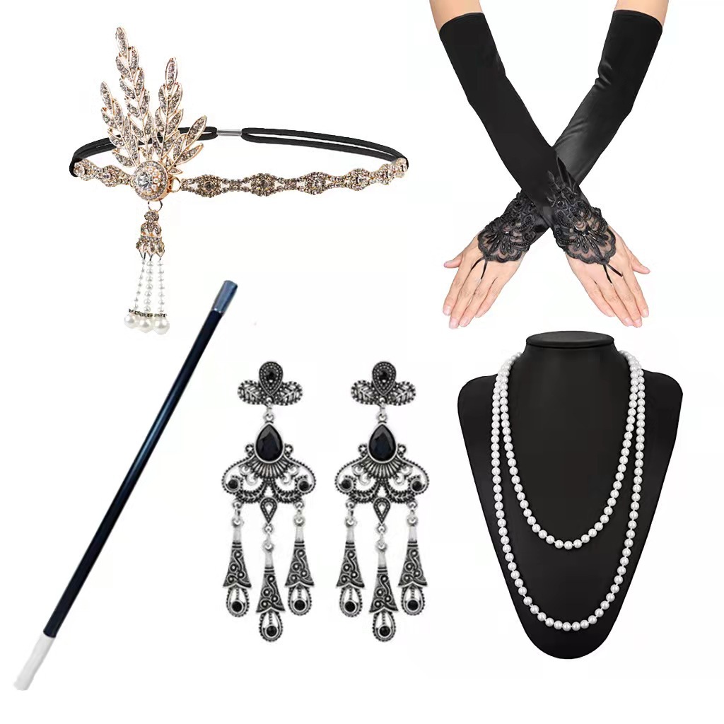 Women'S Accessories In The 1920S - Черный, красный, белый женский костюм для