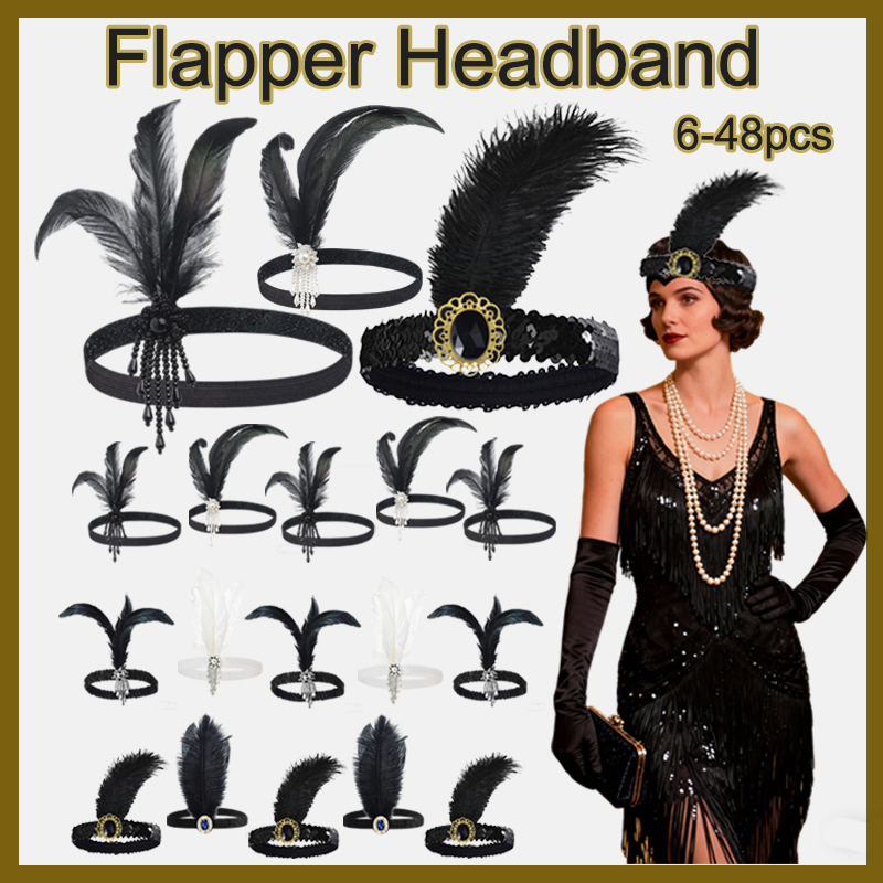 Women'S Accessories In The 1920S - 6-48 шт., повязка на голову 1920-х