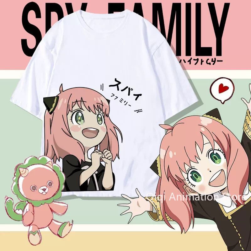 Women'S Accessories Clothing - Футболка с коротким рукавом SPY×FAMILY Anime