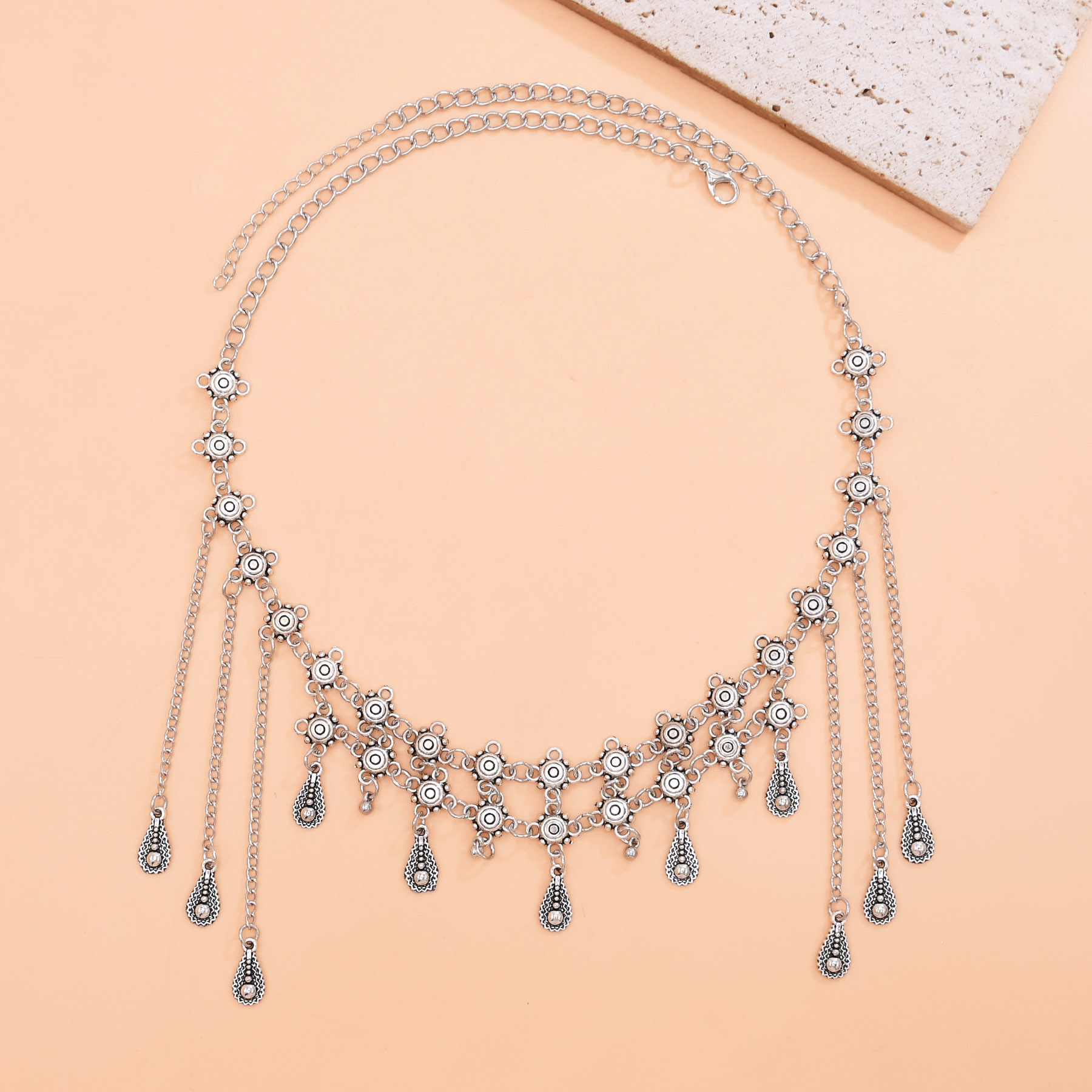 Винтажная серебристая цепочка  – обзор и цена Women Accessories Nepal