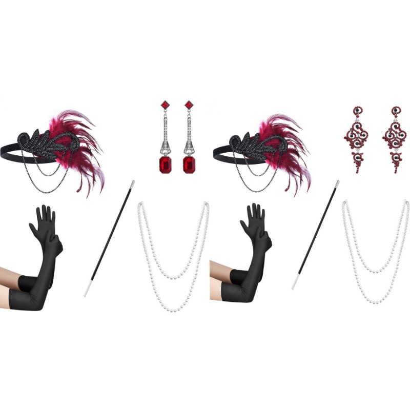 5 шт. 1920s нарядный шар с пер – обзор и цена Women'S Accessories In The 1920S