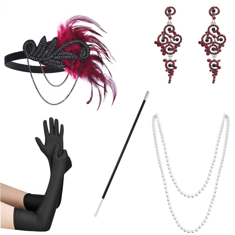 5 шт. 1920s нарядный шар с пер – обзор и цена Women'S Accessories In The 1920S