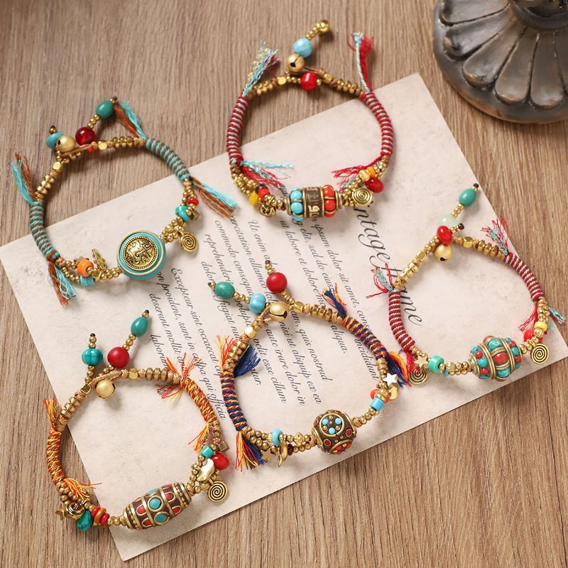 Тибетский тканый браслет в сти – обзор и цена Women Accessories Nepal