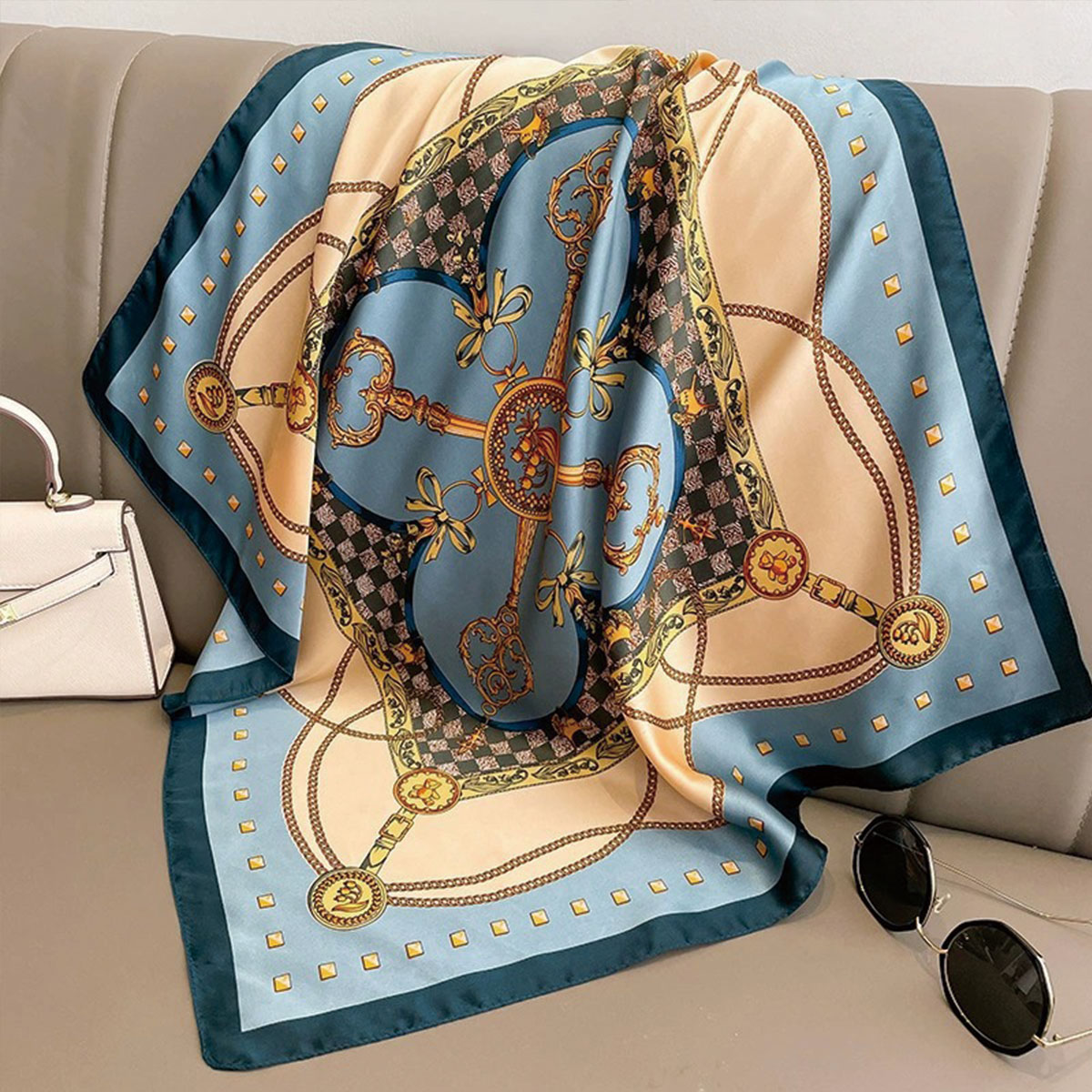 70x70 см модный корейский стил – обзор и цена Women'S Korean Accessories