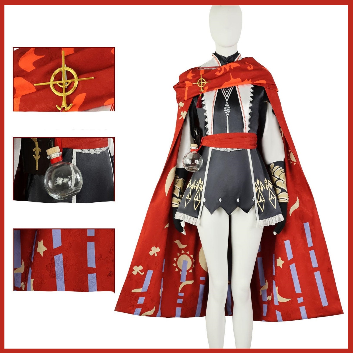 Костюм для косплея Game Arknig – обзор и цена Women'S Red Accessories